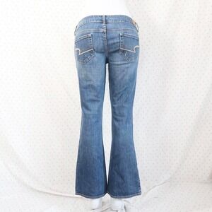 american eagle flare jeans y2k low rise stretch denim pants